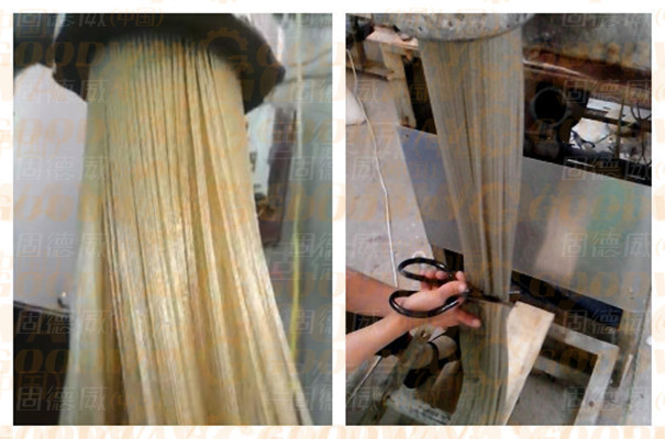 紅薯粉條機加工流程--擠出粉 紅薯粉條機加工流程--擠出粉